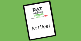 Vorschaubild Tablet mit Hinweis Artikel von Rat auf Draht Elternseite