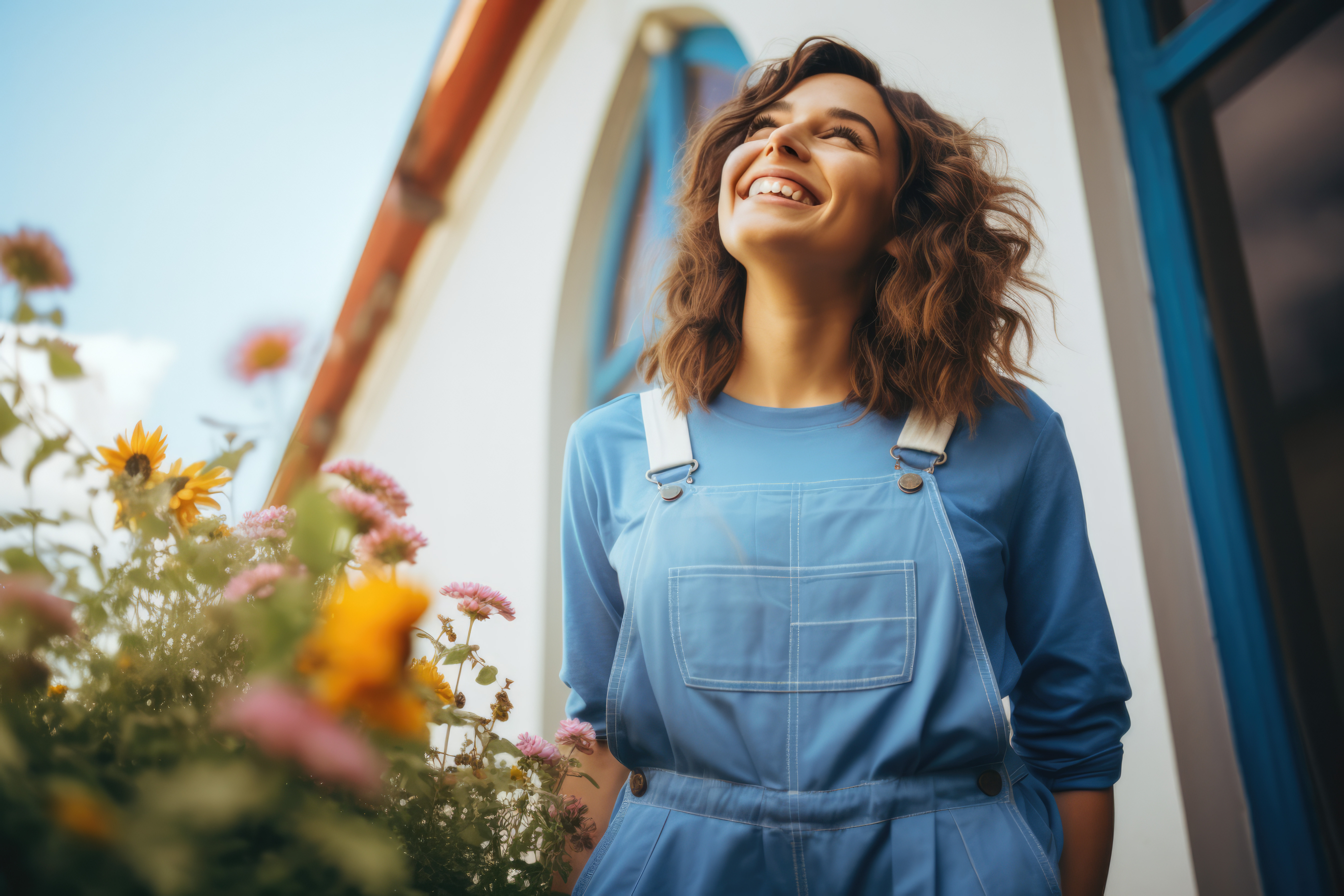 Lachende junge Frau_©AdobeStock_GabiD