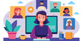 Illustration Online Meeting