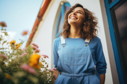 Lachende junge Frau_©AdobeStock_GabiD