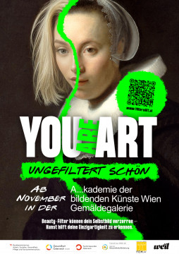 Gemälde einer Frau mit Filter