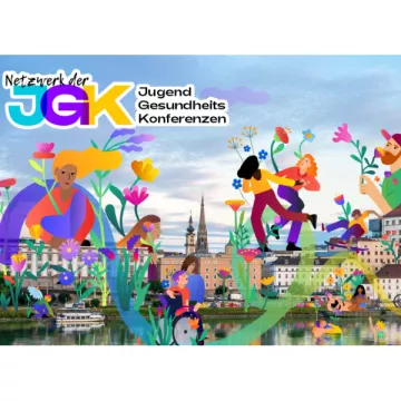 © The MAJORDESIGN Digitalagentur Grafik "Netzwerk der Jugend Gesundheitskonferenzen"